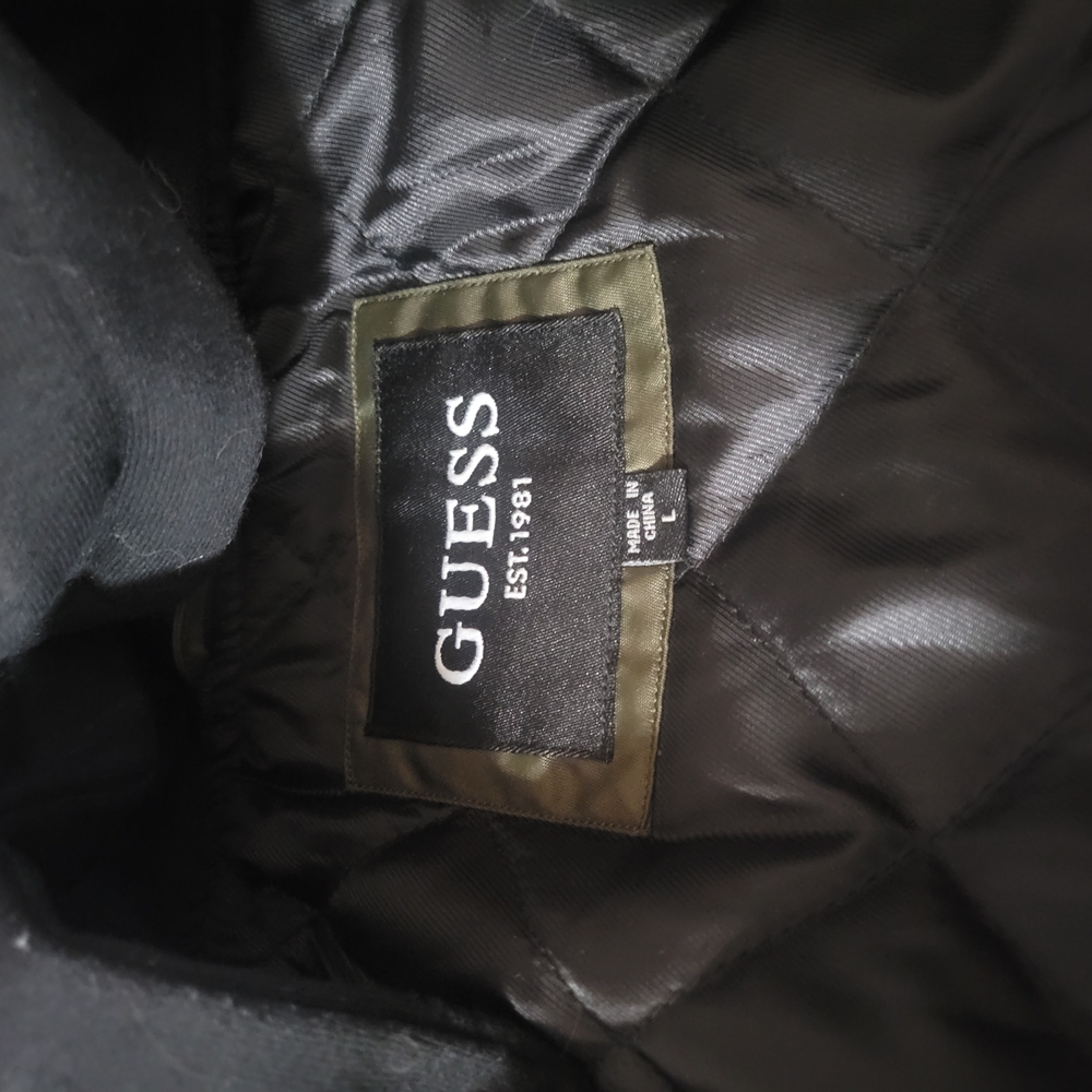 GUESS Black Quilted Jacket